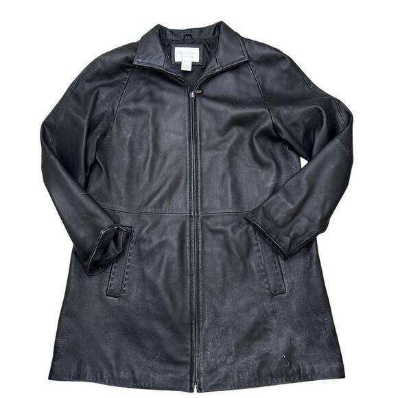 Worthington Jackets & Blazers - Worthington Black Lambskin Leather Jacket L